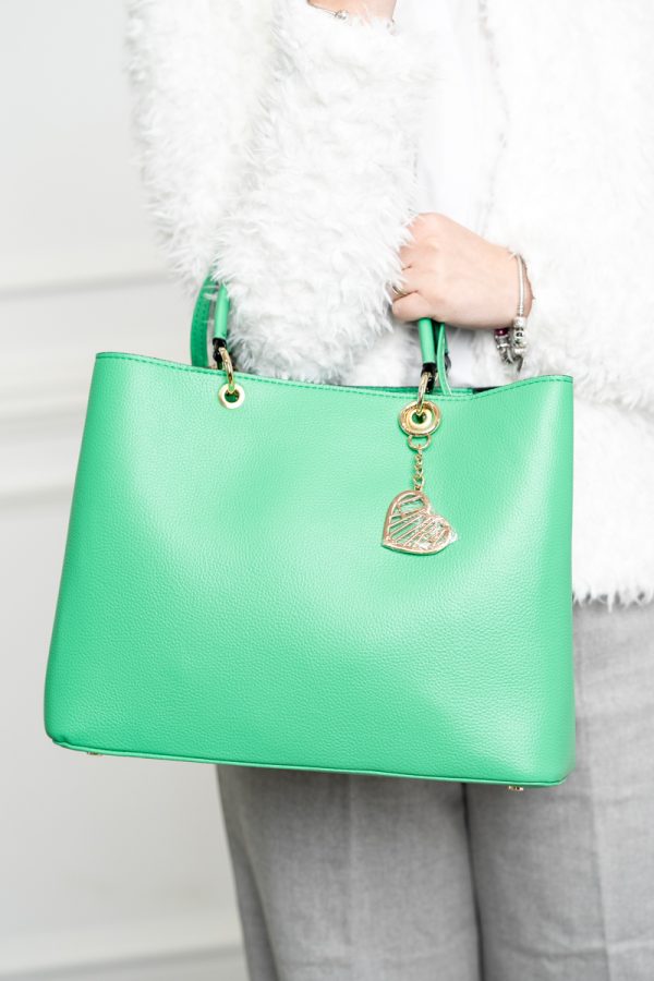 Geantă damă casual piele ecologică  Verde Laura Biaggi BS295JS2402215 119