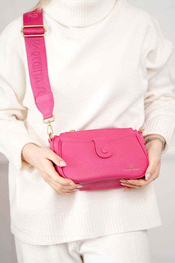Poșetă Dama Casual de Umar din Piele Ecologică Fuchsia Regina Schrecker BS3764RS2402003 121