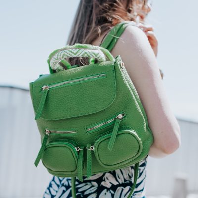 Mini Rucsac Damă din Piele Ecologică Verde - Bestini BS24273BV2402252