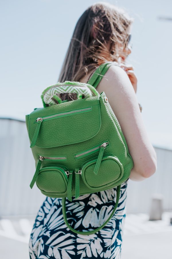 Mini Rucsac Damă din Piele Ecologică Verde - Bestini BS24273BV2402252 119