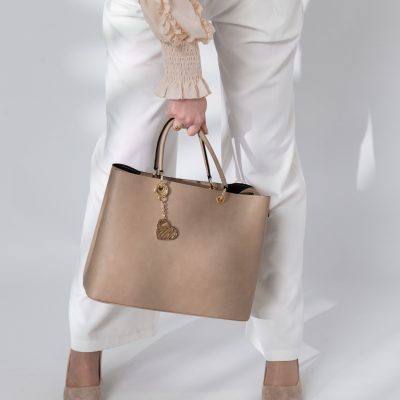 Geantă damă casual piele ecologică Taupe Laura Biaggi BS295JS2402210