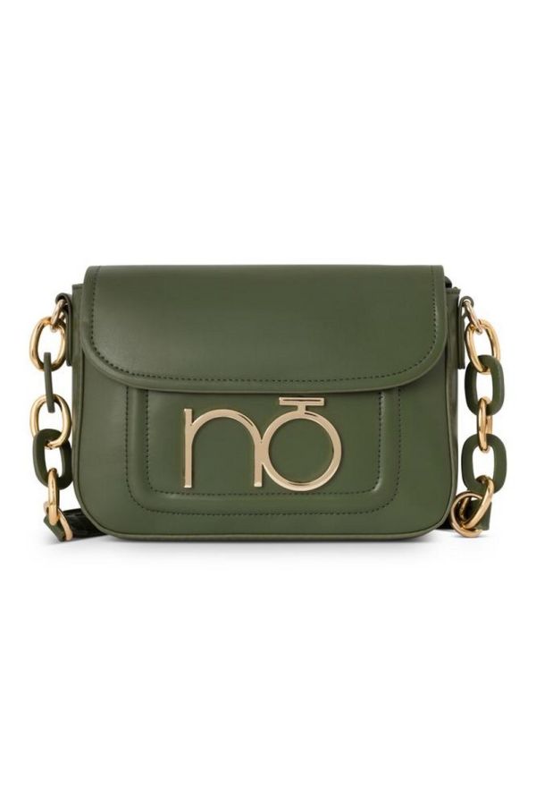 Geanta crossbody cu lanț decorativ Verde Nobo NBAG-R0570-C008 119
