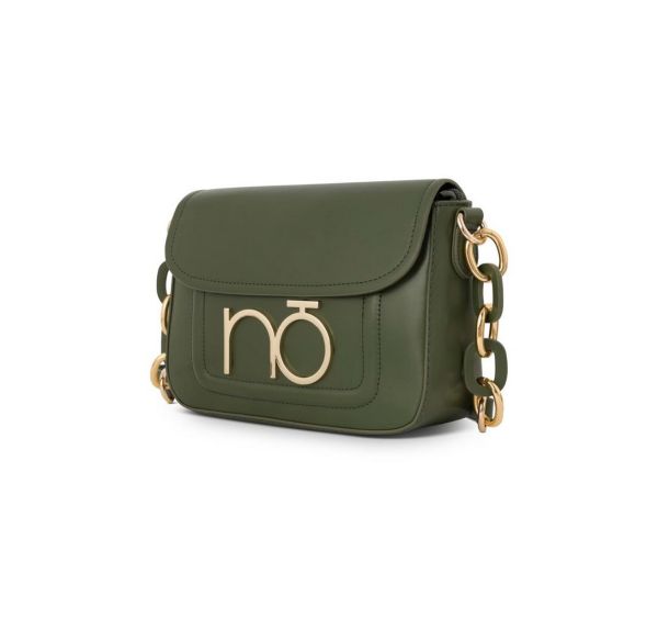 Geanta Casual Dama - Geanta crossbody cu lanț decorativ Verde Nobo NBAG-R0570-C008
