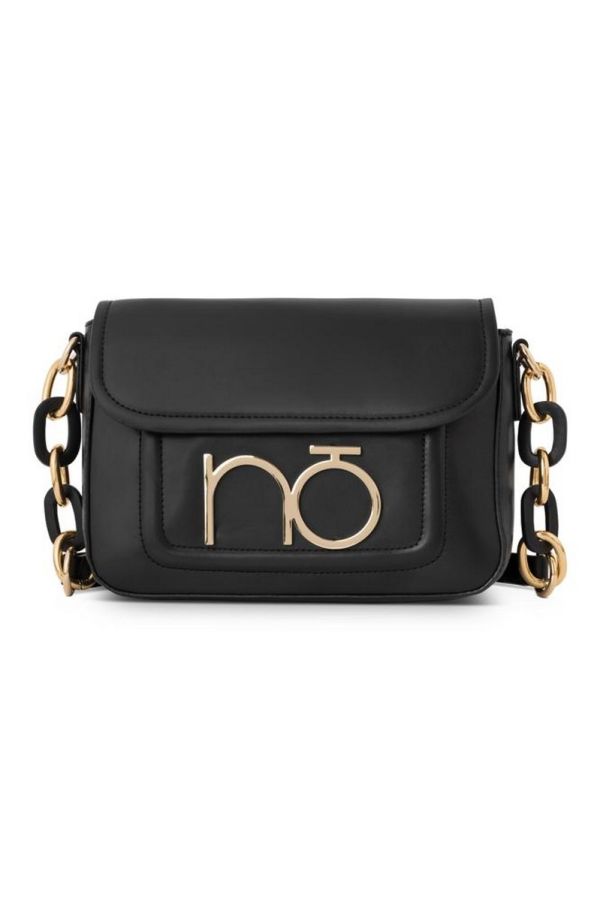 Geanta crossbody cu lanț decorativ Neagră Nobo NBAG-R0570-C020 120