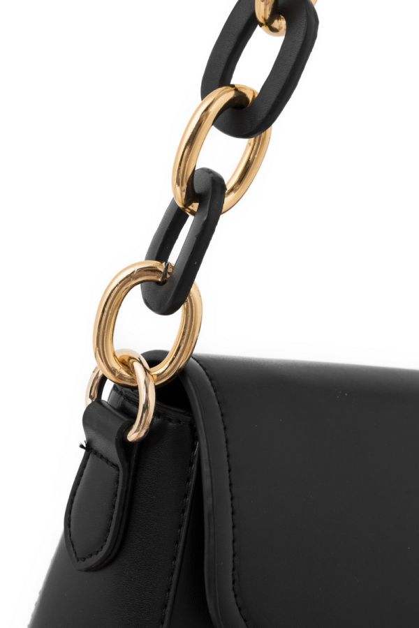 Geanta crossbody cu lanț decorativ Neagră Nobo NBAG-R0570-C020 125