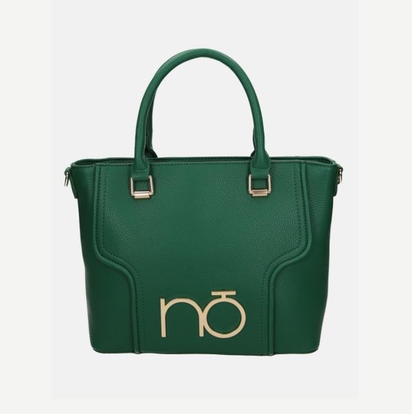 Geanta damă Shopper dreptunghiulară piele ecologică Verde Nobo NBAG-R0680-C008 120