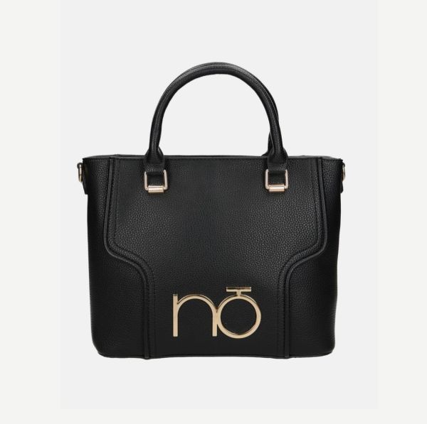 Geanta damă Shopper dreptunghiulară piele ecologică Neagră Nobo NBAG-R0680-C020 125