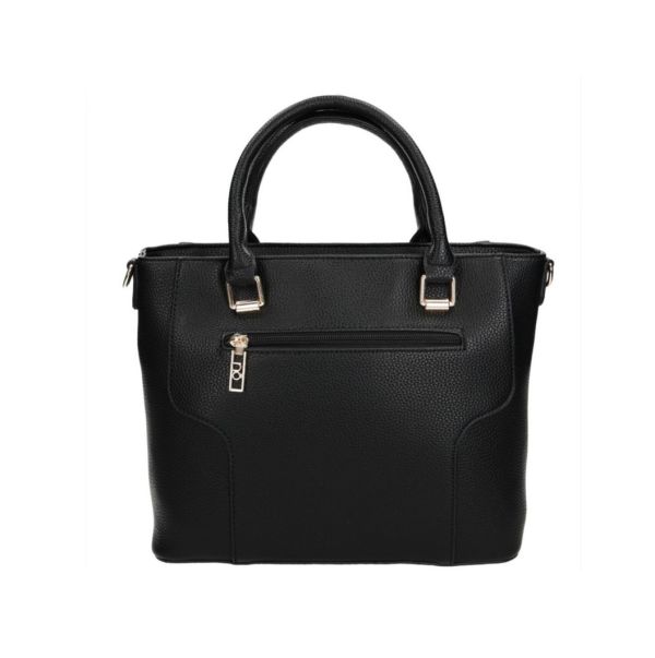 Geanta damă Shopper dreptunghiulară piele ecologică Neagră Nobo NBAG-R0680-C020 123