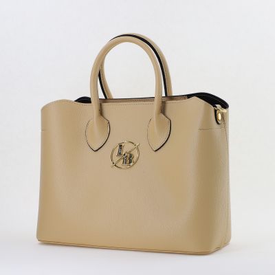 Geantă damă casual piele ecologică Bej închis Laura Biaggi BS59JS2402204