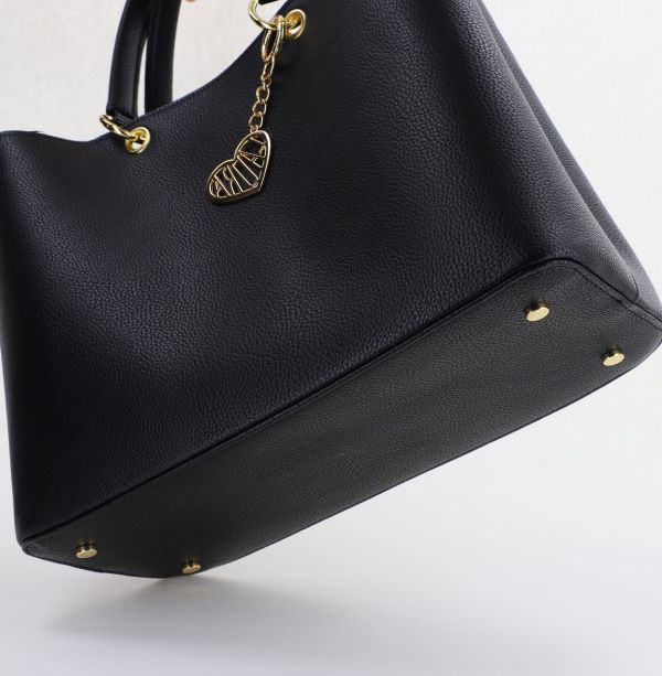 Geantă damă casual piele ecologică  Negru mat Laura Biaggi BS295JS2402214 122