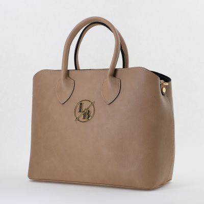 Geantă damă casual piele ecologică Taupe Laura Biaggi BS59JS2402206