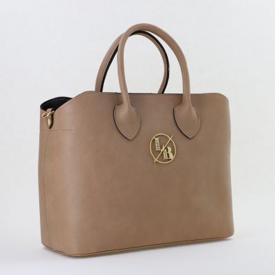 Geantă damă casual piele ecologică Taupe Laura Biaggi BS59JS2402206