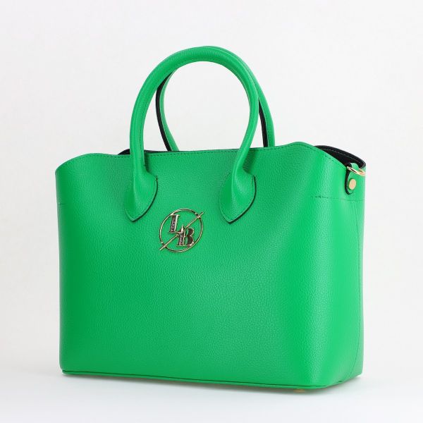Geanta Casual Dama - Geantă damă casual piele ecologică Verde Laura Biaggi BS59JS2402203