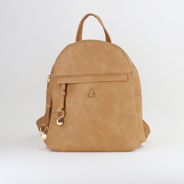 Mini Rucsac Damă din Piele Ecologică Maro - Lulu Castagnette (BS24031RU2401021) 119