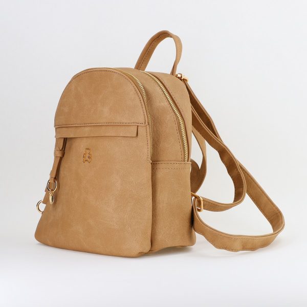 Mini Rucsac Damă din Piele Ecologică Maro - Lulu Castagnette (BS24031RU2401021) 120