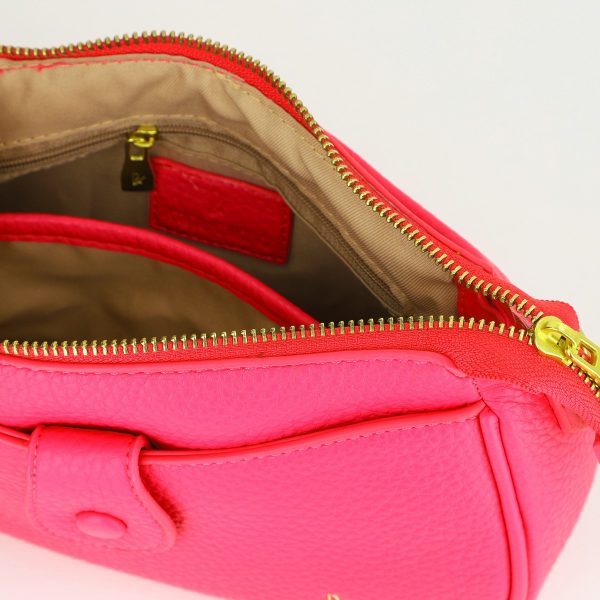 Poșetă Dama Casual de Umar din Piele Ecologică Fuchsia Regina Schrecker BS3764RS2402003 122
