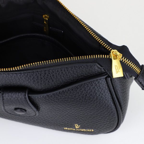 Poșetă Dama Casual de Umar din Piele Ecologică Negru Regina Schrecker BS3764RS2402005 122