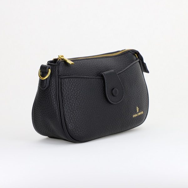 Poșetă Dama Casual de Umar din Piele Ecologică Negru Regina Schrecker BS3764RS2402005 124