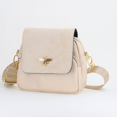 Poșetă damă casual din piele ecologică Bej Laura Biaggi BS247JS2409005
