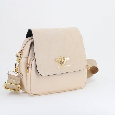 Poșetă damă casual din piele ecologică Bej Laura Biaggi BS247JS2409005