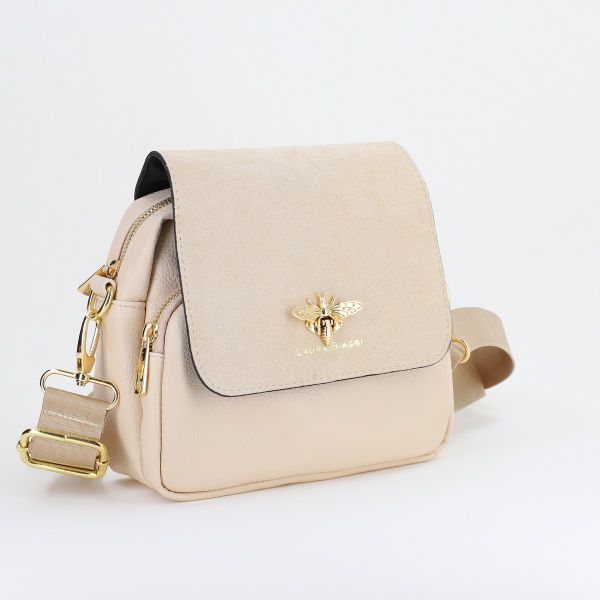 Genti Dama - Poșetă damă casual din piele ecologică Bej Laura Biaggi BS247JS2402228