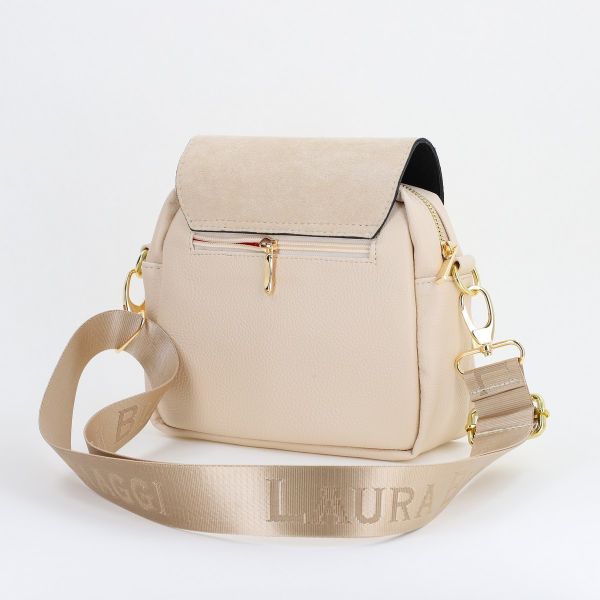 Poșetă damă casual din piele ecologică Bej Laura Biaggi BS247JS2402228 121