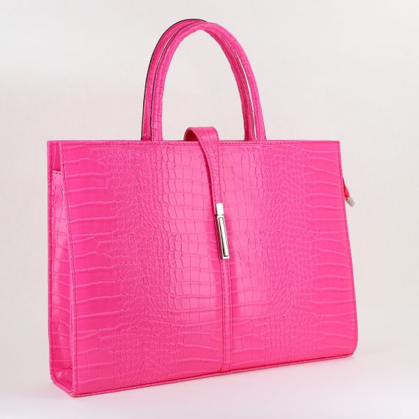 Set Geantă cu Portofel Office Piele Ecologică Texturat Roz fuchsia (BS753SET2402503) 120