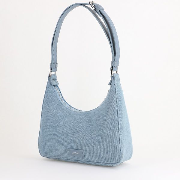 Geantă damă material sintetic denim albastru deschis Bestini (BS91026BV2402262) 121