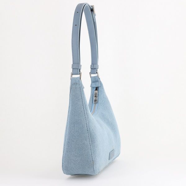 Geantă damă material sintetic denim albastru deschis Bestini (BS91026BV2402262) 123