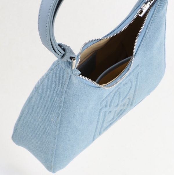 Geantă damă material sintetic denim albastru deschis Bestini (BS91026BV2402262) 125