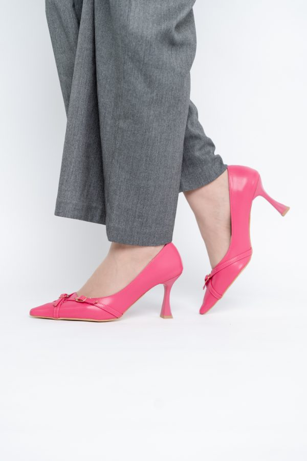 Pantofi Damă Stiletto Fuchsia Mat din Piele Ecologică BS0200AY2411179 125