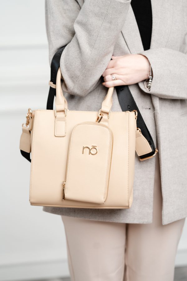 Geanta Damă Mini Shopper cu suport pentru telefon în nuanța de bej Nobo NBAG-R0940-C015 119