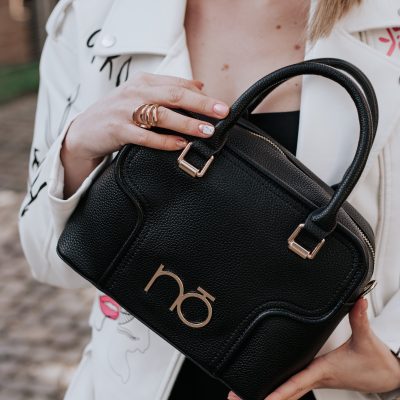 Geantă casual de femei dreptunghiulară Neagră Nobo NBAG-R0700-C020