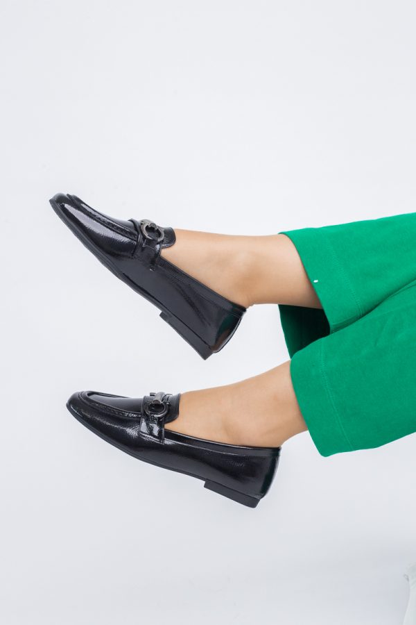 Balerini Dama Eleganti Piele Ecologica Negru Lucios-BS2072BA2402781 119