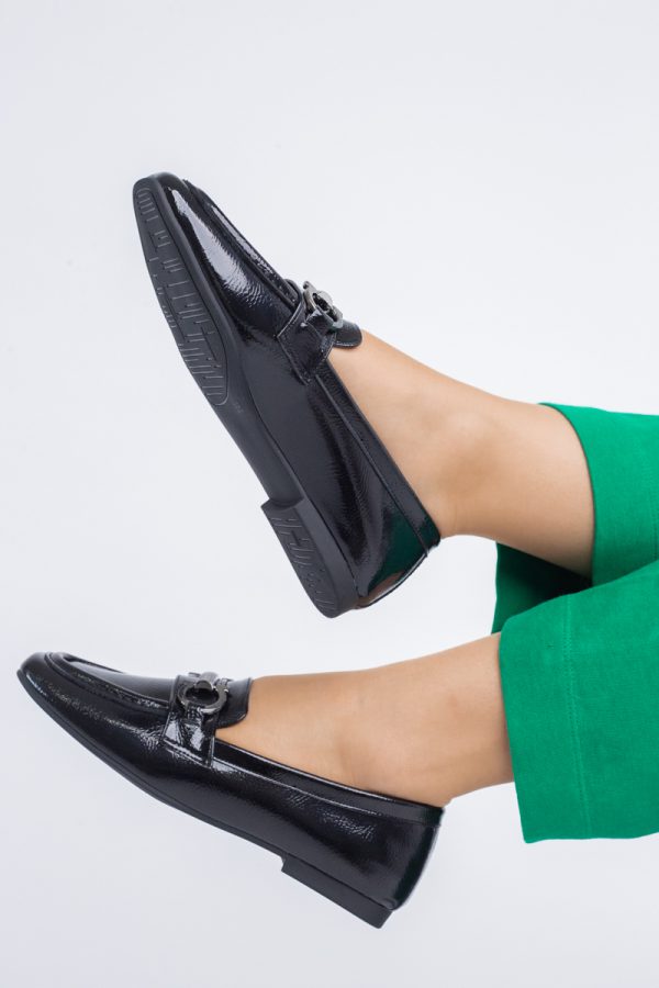 Balerini Dama Eleganti Piele Ecologica Negru Lucios-BS2072BA2402781 121