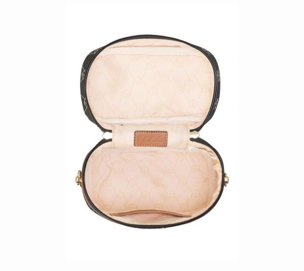 Geantă De Femei Casual Mică cu monogramă pe lanț neagră Nobo NBAG-R0080-C020 121