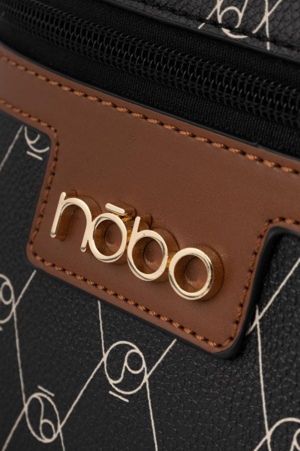 Geantă De Femei Casual Mică cu monogramă pe lanț neagră Nobo NBAG-R0080-C020 122
