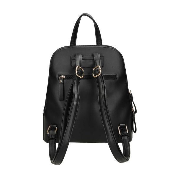 Rucsac elegant NOBO cu două compartimente, piele ecologică negru NBAG-R0180-C020 124