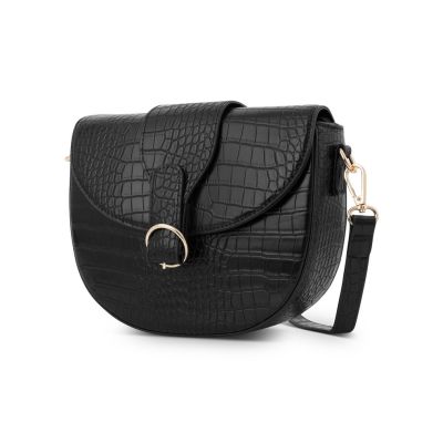 Geantă damă casual tip poștaș cu bretea pentru umar Neagră Nobo NBAG-R0780-C020