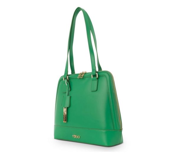 Geanta Casual Dama - Geantă tip Servietă elegantă de Femei piele eco Nobo de culoare verde NBAG-R0810-C008