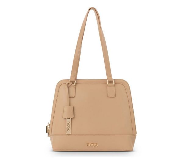 Geantă tip Servietă elegantă de Femei piele eco Nobo de culoare bej NBAG-R0810-C015 120