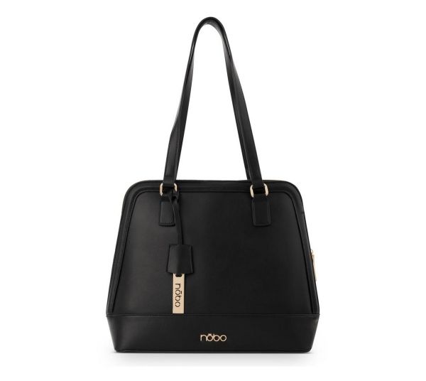Geantă tip Servietă elegantă de Femei piele eco Nobo de culoare neagră NBAG-R0810-C020 121