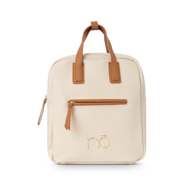 Rucsac casual NOBO cu un compartiment din piele ecologică Maro NBAG-R1170-C017 127