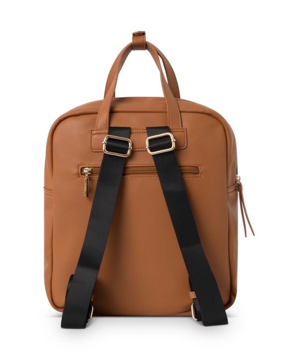 Rucsac casual NOBO cu un compartiment din piele ecologică Maro NBAG-R1170-C017 124