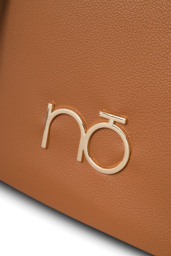 Rucsac casual NOBO cu un compartiment din piele ecologică Maro NBAG-R1170-C017 126