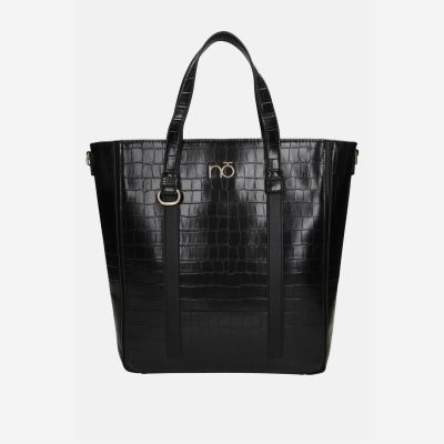 Geanta damă Shopper piele ecologică Neagră Nobo NBAG-R1450-C020