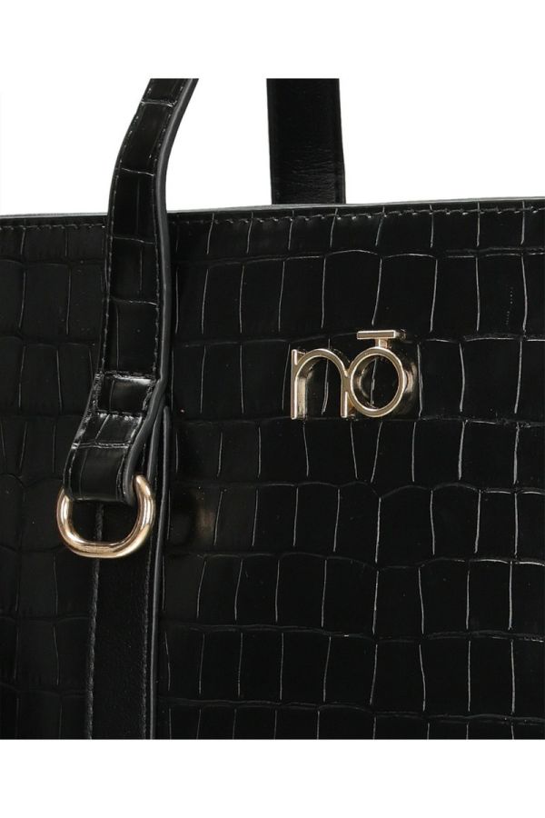 Geanta damă Shopper piele ecologică Neagră Nobo NBAG-R1450-C020 121