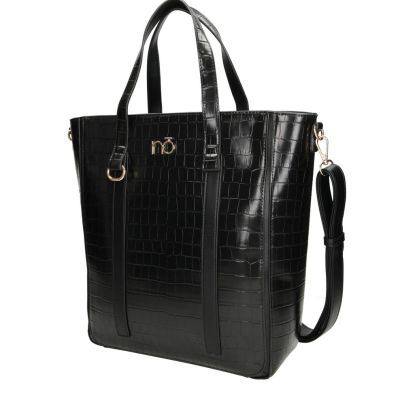 Geanta damă Shopper piele ecologică Neagră Nobo NBAG-R1450-C020