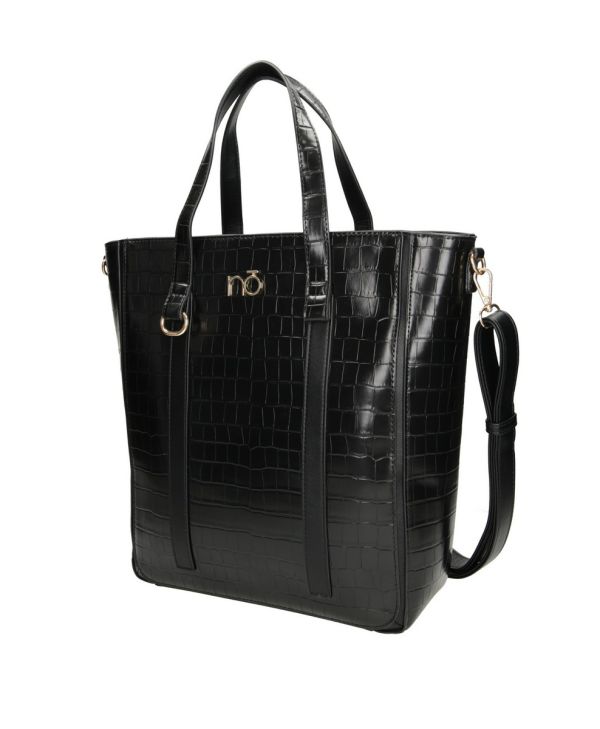 Geanta Neagra - Geanta damă Shopper piele ecologică Neagră Nobo NBAG-R1450-C020