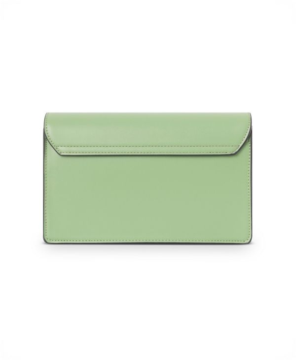 Geantă femei casual de umar cu clapetă piele ecologică verde Nobo NBAG-R1570-C008 123